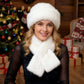 🔥 Hot Sale 50% OFF 🔥Fluffy Fur Bucket Hat Warm Winter Hat + Free Matching Scarf
