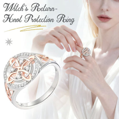 🎉BUY MORE GET MORE FREE💍Handmade Witch's Return-Knot Protection Ring💞