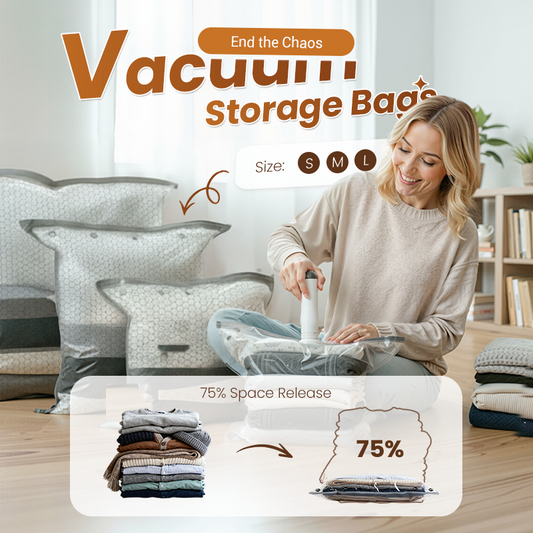 🏆⚡ 50K+ SOLD! Cordless Travel Vacuum Storage Compression Bag