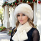 🔥 Hot Sale 50% OFF 🔥Fluffy Fur Bucket Hat Warm Winter Hat + Free Matching Scarf