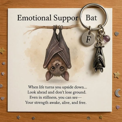 🦇Emotional Support Bat Inspirational Keychain🎁