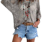 🔥Hot Sale-Women's Boho Crochet Tops V Neck Hollow Out Knit Shirts
