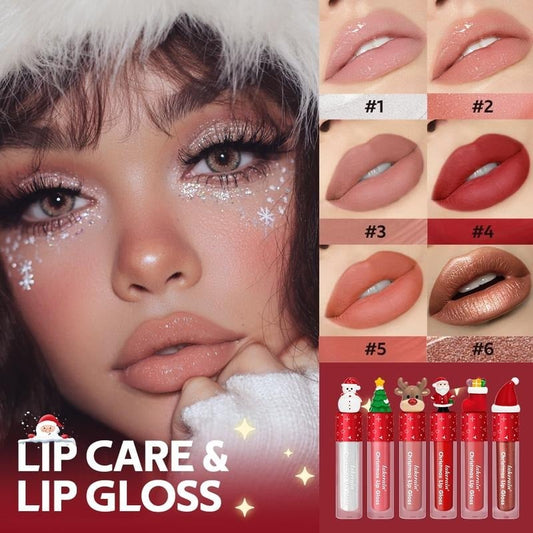 🎅Christmas Hot Sale 49% Off💄✨ Christmas Lip Gloss Set – 6 Colors