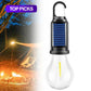 🏕️ Hängande retro campinglampa – Solcell & Typ-C laddning – Belysning & dekoration ☀️