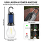 🏕️ Hängande retro campinglampa – Solcell & Typ-C laddning – Belysning & dekoration ☀️