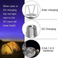 🔈🔈50%OFF🔥Portable Stretchable Solar Lithium Battery Electric Fan + Emergency Light