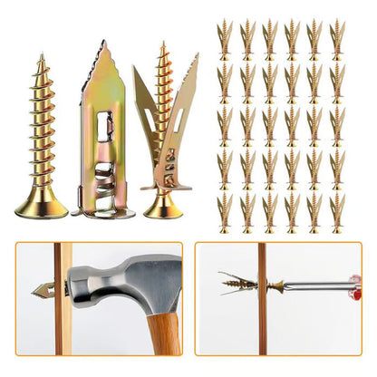 🔥Buy More Save More🔥Drywall Expansion Anchors High Strength Zinc Screws Kit