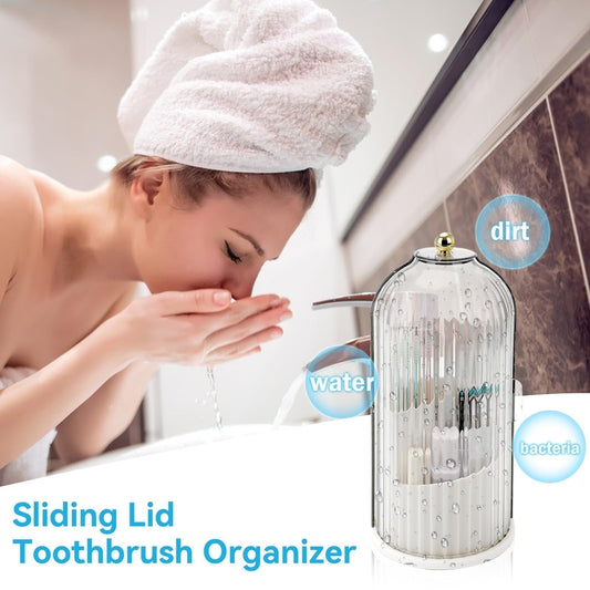 🔥 Hot Sale 50% OFF 🔥 Sliding Lid Toothbrush Organizer