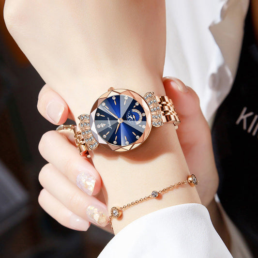 ⏳Time-Limited Special⏰Fashionable Diamond Moon Star Watch for Women🌟