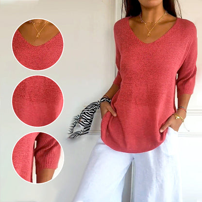 👚 55% RABATT! ✨ Minimalistisk Stickad Topp 2026 – Mjukt Material, Enkel Design & Perfekt för Vardagslook ☕