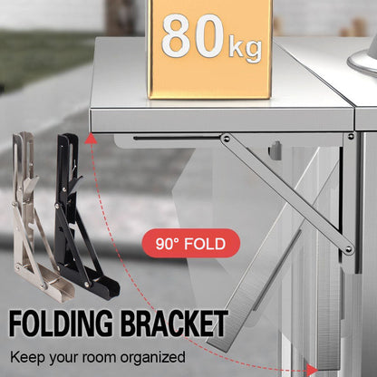 🛋️ 50% OFF NOW! 📚 Instant Fold Multi-Use Bracket – Declutter Kitchen/Study, Space-Saving & Sturdy Organizer ✨