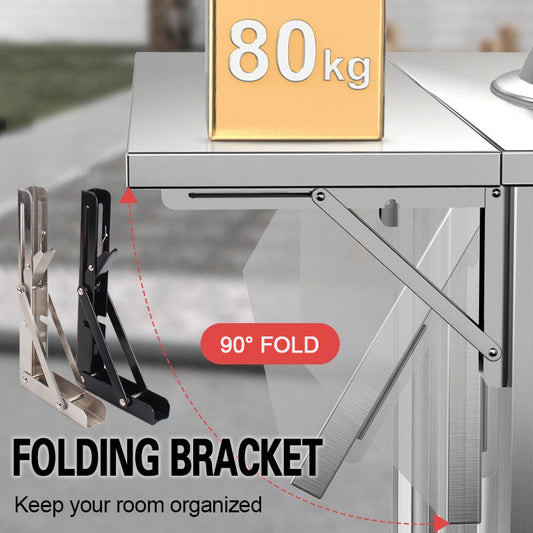 🛋️ 50% OFF NOW! 📚 Instant Fold Multi-Use Bracket – Declutter Kitchen/Study, Space-Saving & Sturdy Organizer ✨