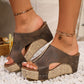 👡 50% RABATT! 🌸 Ortopediska Sandaler med Kilklack – Fotvalvsstöd, Komfort Hela Dagen & Perfekt För En Aktiv Livsstil 👣