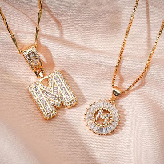 ✨2 Pack💍 Initial Letter Pendant Necklaces-Best Gift for your friends💝