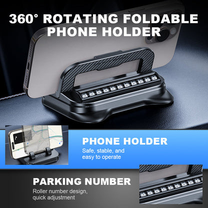 📱 50% OFF NOW! ✨ 360° Rotating Foldable Phone Holder - Universal Compatibility with Anti-Slip Base for Desk, Car & Travel Use 🚗💻