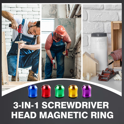 ⚡Buy 1 Get 2 Free⚡3-in-1 Screwdriver Head Magnetic Ring