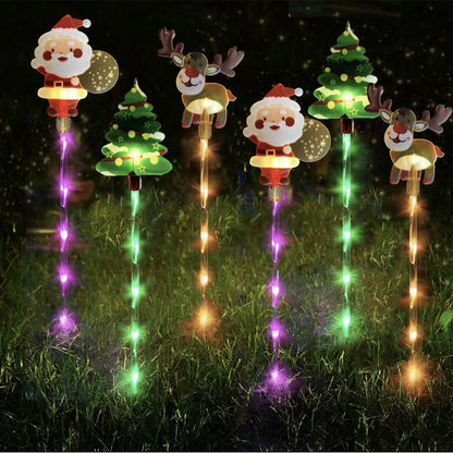 🎅Christmas Pre Sale 50% OFF🎁Warm Glow Festive Garden Stake Lights