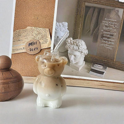 ⏳LAST DAY PROMOTION 50% OFF🔥 Adorable Clear Bear Glass Cup