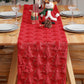 Soft Plush Christmas Tree Table Runner