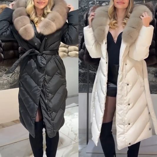 🚨 LIMITED TIME: 50% OFF!🔥Women's Elegant Casual Cotton Coat with Fur Collar