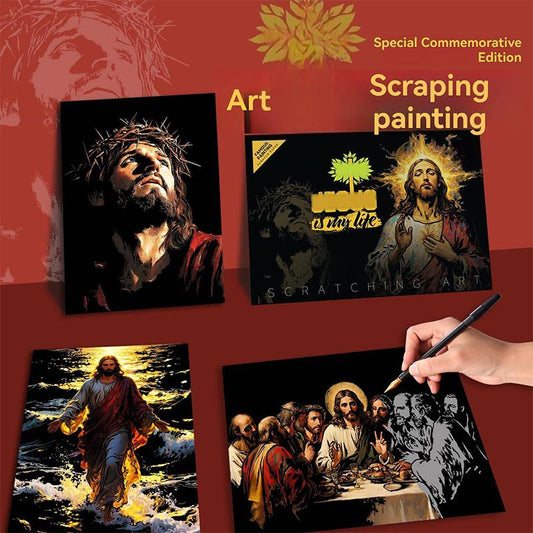 🔥 Hot Sale 50% OFF 🔥Scratch Art Painting Kit for Adults