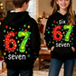 Kids' "67" Graphic Christmas Pullover Hoodies
