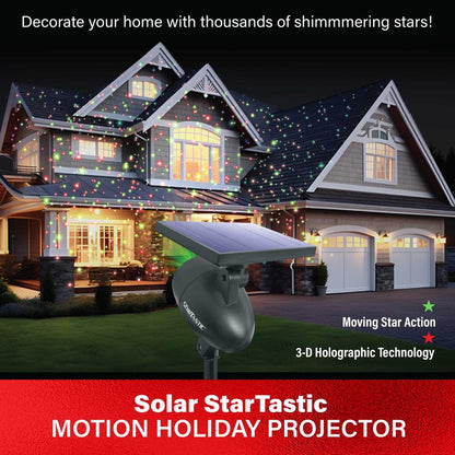 🔥50% OFF & Free shipping 🔥❆ Solar Xmas Lights ❆ Wireless StarTastic Outdoor Laser Motion Holiday Projector Lights for Holiday