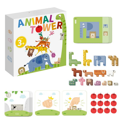 🎅Christmas gifts🎁Animal-Themed Stacking Blocks Set for Kids