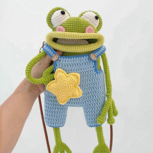 🎅Christmas gifts🎁|DIY Crochet Frog Phone Bag Kit
