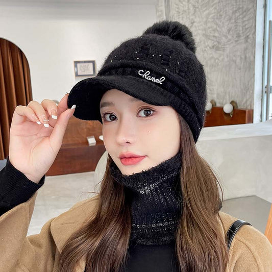 🎁Meet Christmas 50% OFF🎄|Rabbit Fur Blend Warm Knitted Hat and Neck Gaiter Set