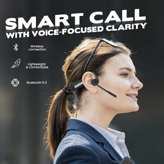 🔥New Year's Special Offer:50% OFF🎉 Open Air Conduction Wireless Bluetooth Headset with Microphone
