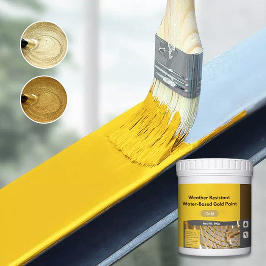 🔥 Hot Sale 50% OFF 🏡Weather resistant water-based gold paint