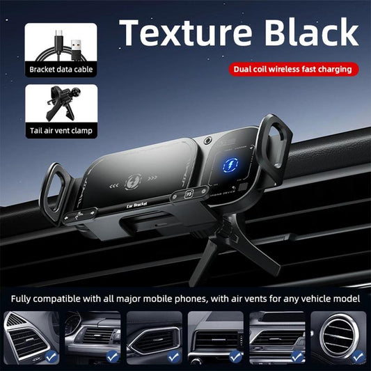 🔥New Year's Special Offer:50% OFF⚡15W Wireless Fast-Charging Car Phone Mount for Foldable & Regular Smartphones