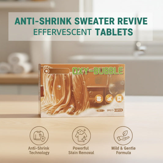 🧶 BUY 1 GET 1 FREE! ⚗️ Sweater Revive Tablets – Anti-Shrink, Restores Softness & Safe for Colors 🧺