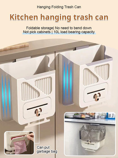 🔥 Hot Sale 50% OFF 🔥Folding Hanging Kitchen Waste Trash Can