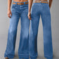 🎁Nya Tillskott 2026 – 50% Rabatt💥Retro Flare Jeans för Kvinnor med Fickor