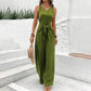 🎁2026 New Arrivals 50% OFF💥Women's Solid Waist Tie Jumpsuit
