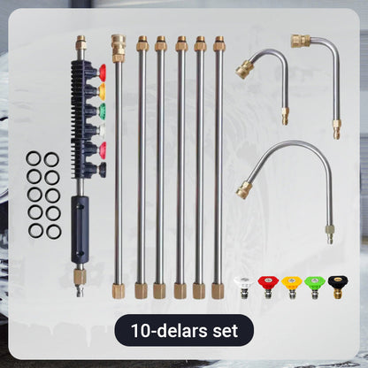 🧹 50% RABATT! 🏡 4000 PSI Teleskopisk Högtrycksstav – 3-i-1 Rengöring för Hela Huset, Når Höga Ytor Utan Stege ✨