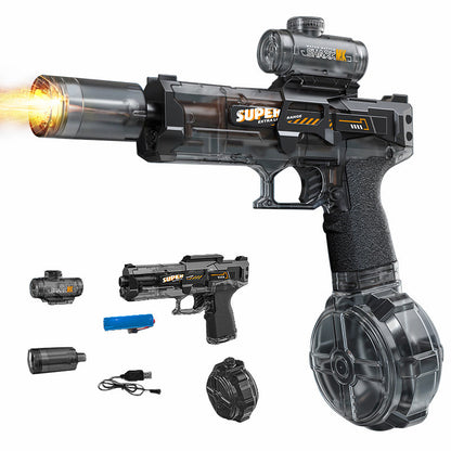 🥳2026 HETASTE FYND🥳💞50K+ SÅLDA!💥🔫💡 50% RABATT! Elektrisk Vattenpistol – LED-ljus synkar med varje skott, uppladdningsbar & stor kapacitet. Stänksäker, oändlig kul vid pool & trädgård. Ta vattenstriderna till nästa nivå! ⚡💦