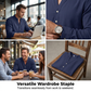 👕 50% RABATT 🌿 | Henley-T-shirt – Premium Linne & Avslappnad Passform