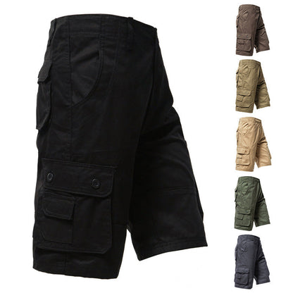 🩳 50 % RABATT NU! 🏕️ Herr cargoshorts med många fickor – andningsbara, slitstarka & perfekta för vandring, fiske & friluftsliv 🎣