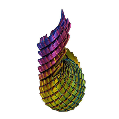 🥚 50% RABATT NU! 🐉 3D-printat Drakägg – Stressavlastning, Silkeslen Vridning & Färgskiftande 🌈