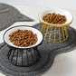 50 % RABATT! 🥣 Upphöjd keramisk kattskål med järnstativ – främjar hälsosam hållning, halksäker & perfekt för torr- & våtfoder 🐈
