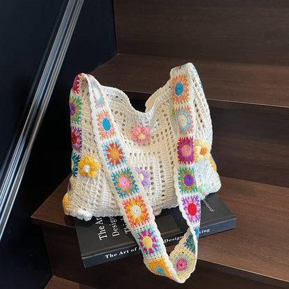 ✨50% RABATT!🎨 Virkad axelväska för kvinnor i etnisk stil