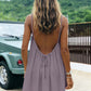 👗 50% RABATT! ☀️ Somrig ryggfri spaghettibandad miniklänning – Lätt & ledig – Perfekt för stranden, festivaler eller varma sommardagar – sval och lekfull design 🌊✨