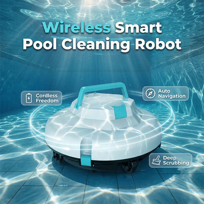 🤖🌊 Trådlös poolrobot | Automatisk rengöring med sugkraft & smart navigering