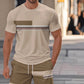🔥50% RABATT NU!🔥 2-delat set med T-shirt och shorts för män