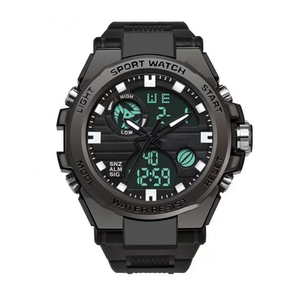 ⌚ 50% RABATT NU!💪 Herr Vattentät Sportklocka – Dual Display & Stöttålig – Outdoor Essential 💧