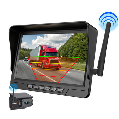 🔥Köp hela setet och spara🎁Trådlöst solcellsdrivet backspegelsystem。