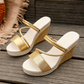 👡 50% RABATT! ☀️ Sandaler med kilklack för damer – Bekväma, stadiga & snygga – perfekta för sommarklänningar, shorts eller en dag på stan – dämpad sula för långa promenader 🌸